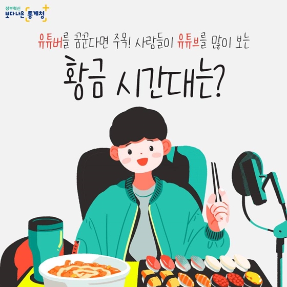 유튜버 꿈꾼다면 주목! 사람들이 가장 많이 보는 황금 시간대는?