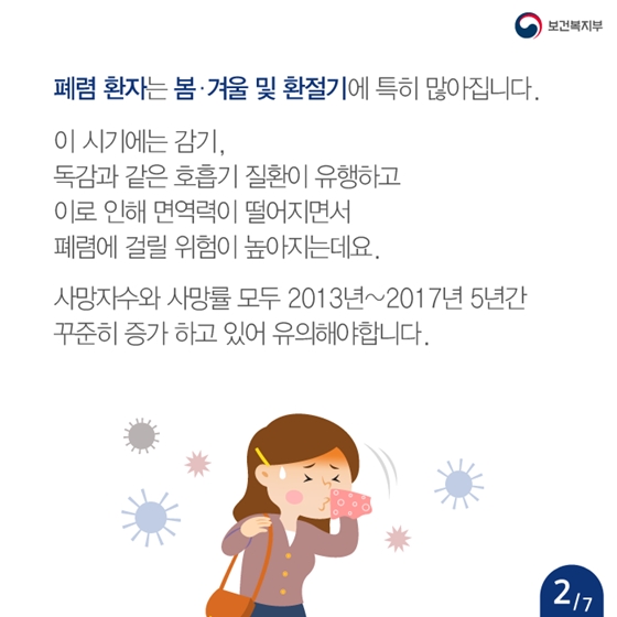 감기인 줄 알았는데, 폐렴?