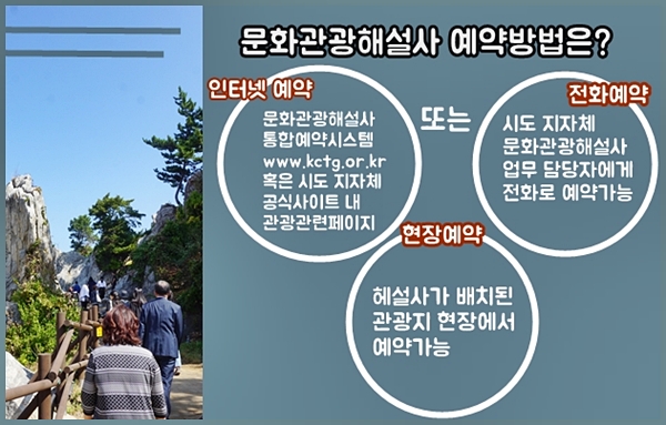 문화관광해설사 예약은 이렇게!