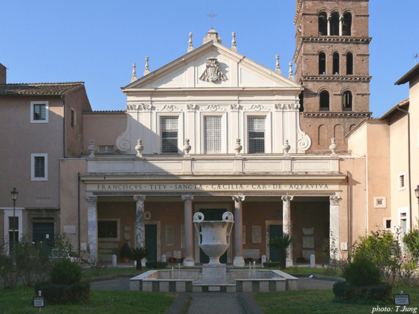 로마 트라스테베레 지역에 있는 산타 체칠리아 성당.
