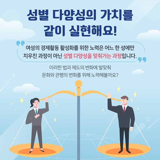 양성평등을 향한 움직임, 세계는 지금