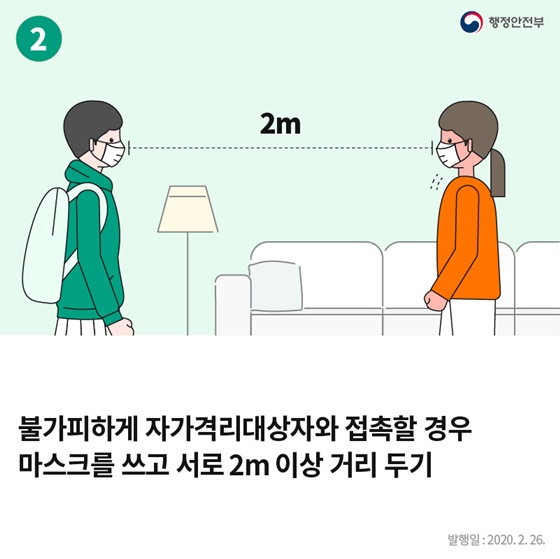 자가격리대상자 가족·동거인 생활수칙 7가지