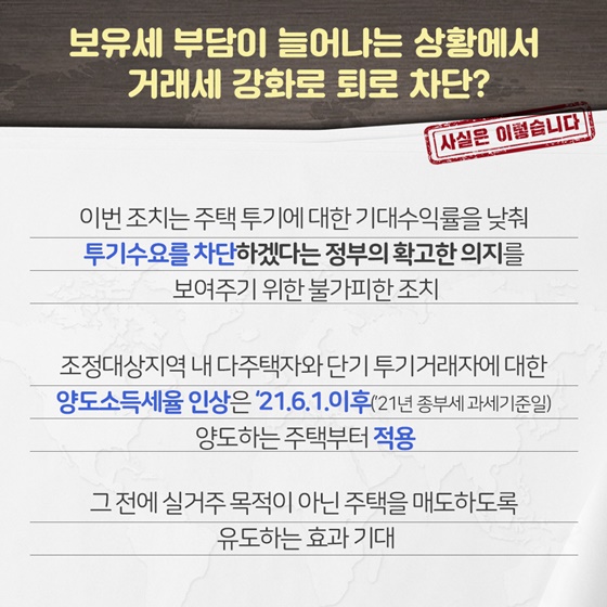 주택시장 안정 보완대책