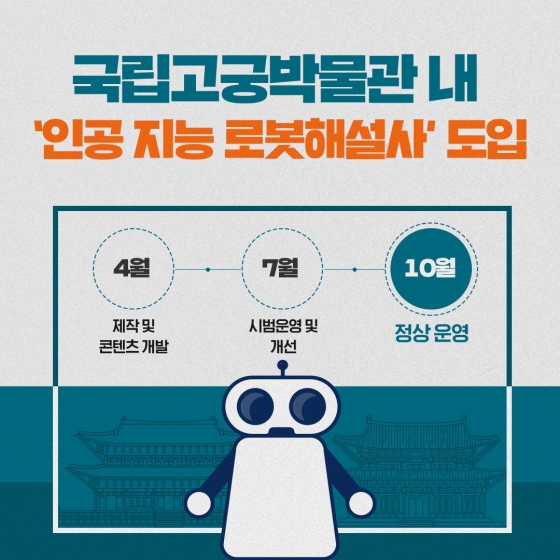국립고궁박물관 내 ‘인공 지능 로봇해설사’ 도입