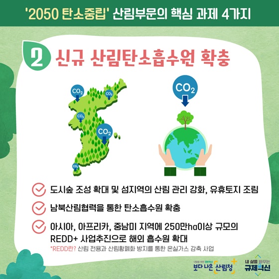 2. 신규 산림탄소흡수원 확충