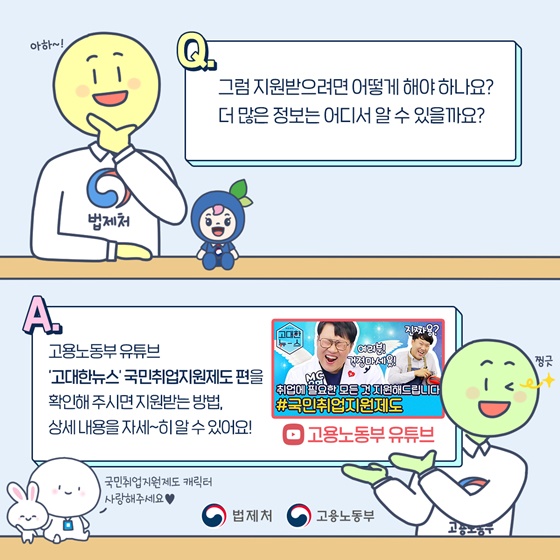 Q. 그럼 지원받으려면 어떻게 해야 하나요? 더 많은 정보는 어디서 알 수 있을까요?