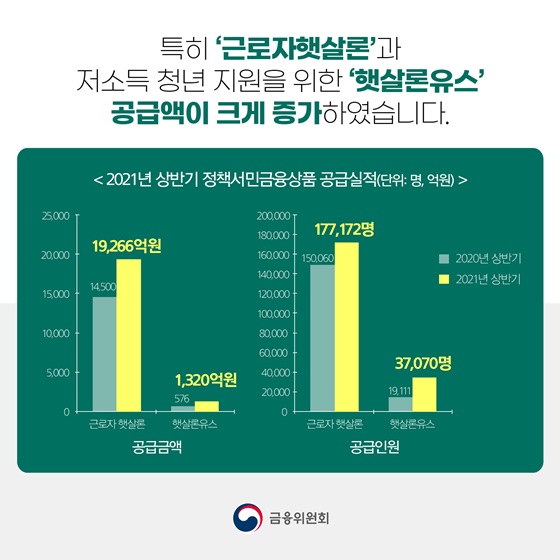 저소득, 저신용 개인을 위한 정부 지원 선샤인 대출