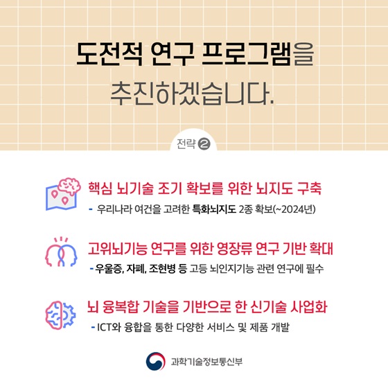 2. 도전적 연구 프로그램을 추진하겠습니다.