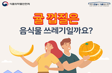 귤껍질은 음식물 쓰레기일까? - 전체 | 카드/한컷 | 뉴스 | 대한민국 정책브리핑