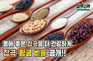 잡곡 더 건강하게 먹는 황금 비율은?