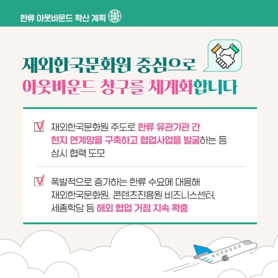 한눈에 살펴보는 ‘한류 아웃바운드 확산 계획’