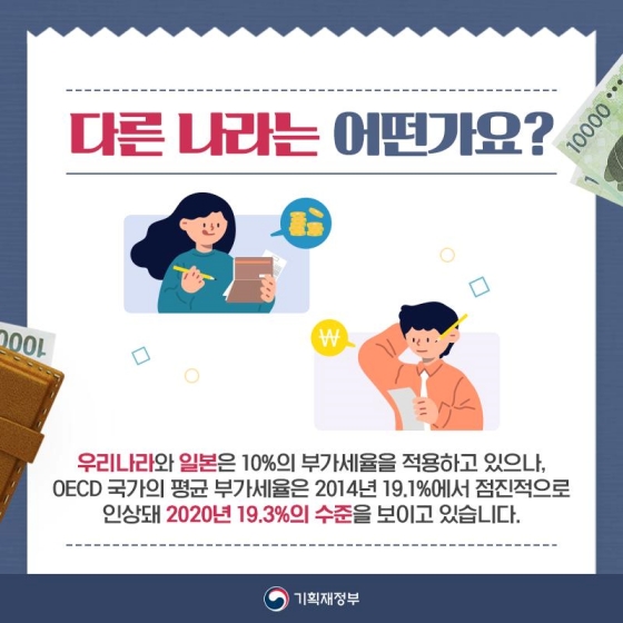 영수증 속 부가세, 나라마다 다를까?