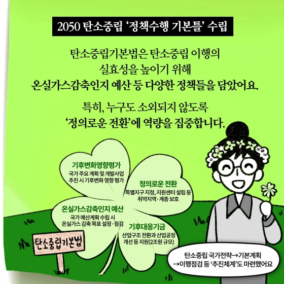 3월 25일부터 탄소중립·녹색성장 기본법이 시행됩니다