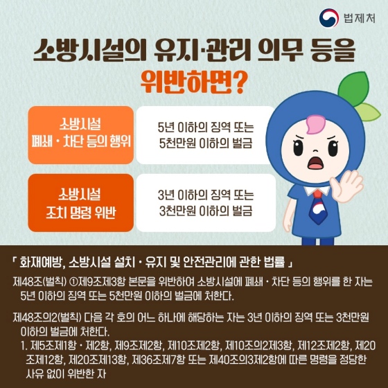 알아두면 좋은 일상 속 법, 소방시설 관련 법 편