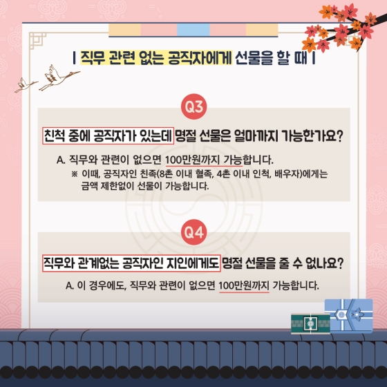 2022년 추석 명절 청탁금지법 바로알기 Q&A