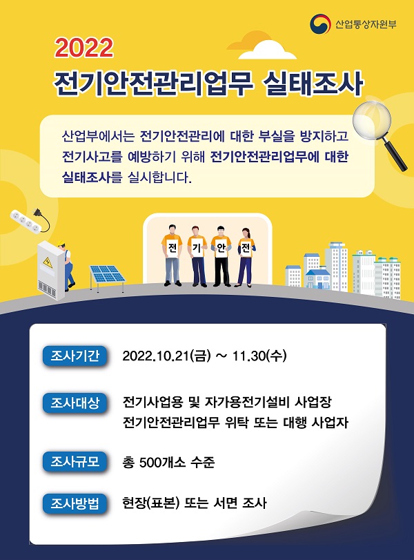 전기안전관리업무 살태조사