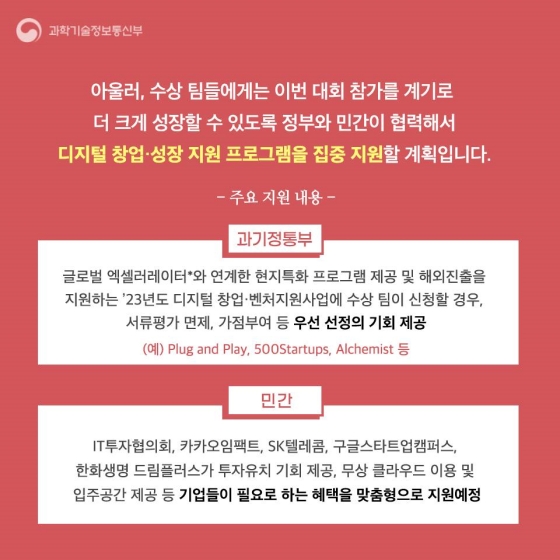 대한민국 최고의 디지털 청년 창업기업은 어디?