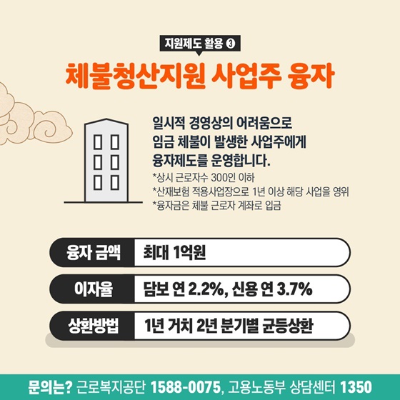 설 명절 집중지도기간 체불청산 기동반 운영