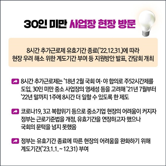 중소벤처기업부·고용노동부 장관 30인 미만 사업장 현장 방문