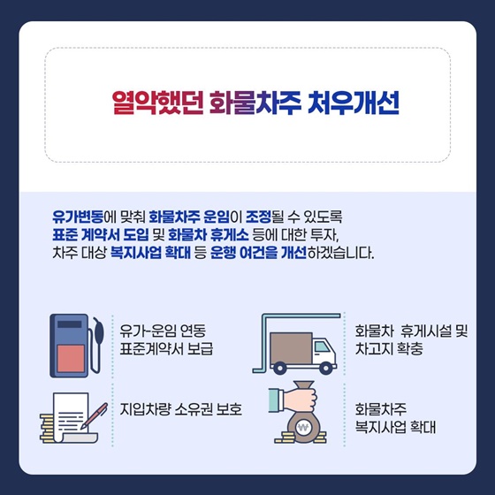 지입전문회사 퇴출·표준운임제 도입