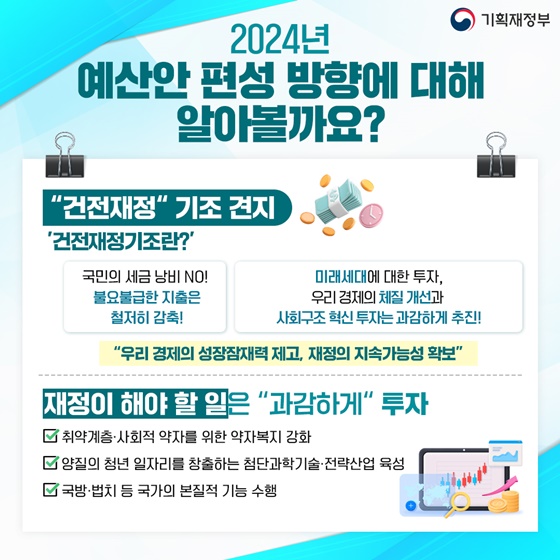 2024년 예산안 편성 방향