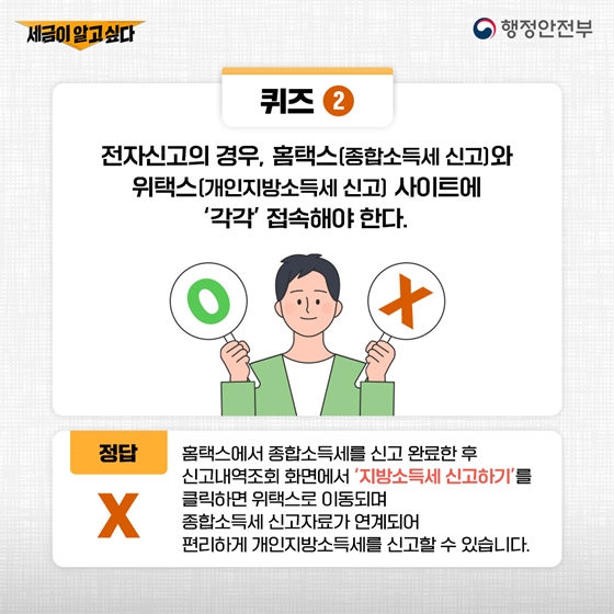 세금이 알고 싶다! 5월의 개인지방소득세, 종합소득세