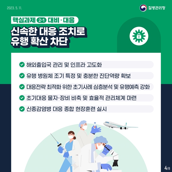 신종감염병 대유행 대비 중장기 계획 핵심과제