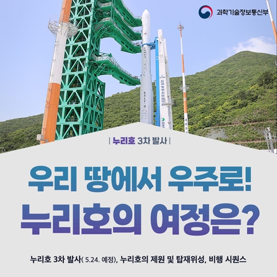 우리 땅에서 우주로! 누리호의 여정은?