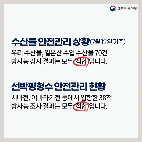 후쿠시마 원전 오염수 방류 관련 일일 브리핑 (7.12.)