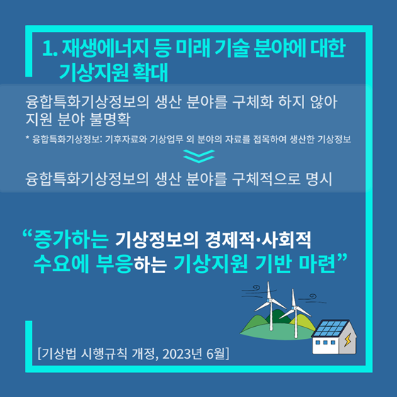 기상청 2023 상반기 규제혁신 대표사례