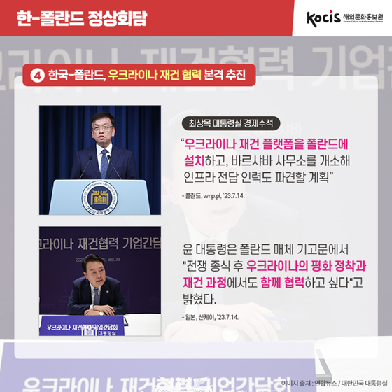 외신에서 바라본 윤 대통령 폴란드 방문 의미와 성과