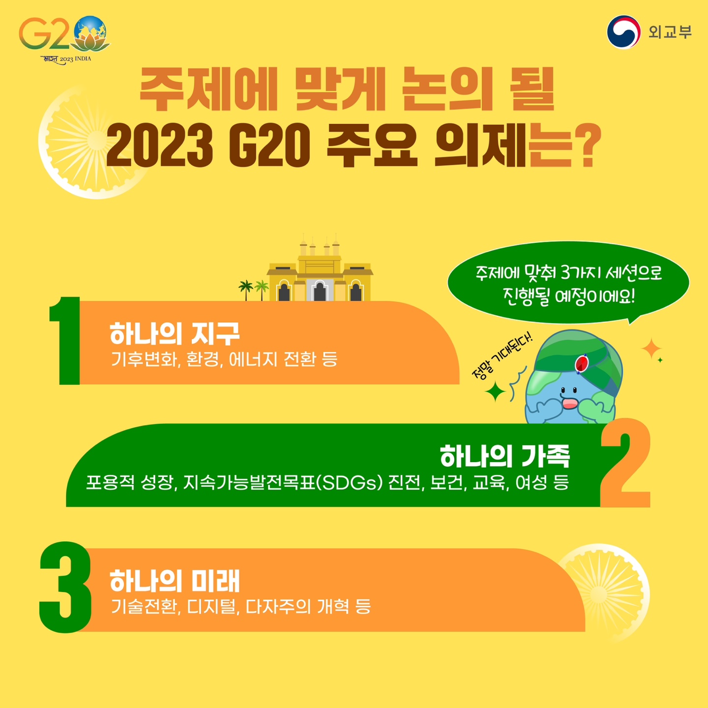 인도에서 열리는 2023 G20 정상회의에 대해 알아봐요!