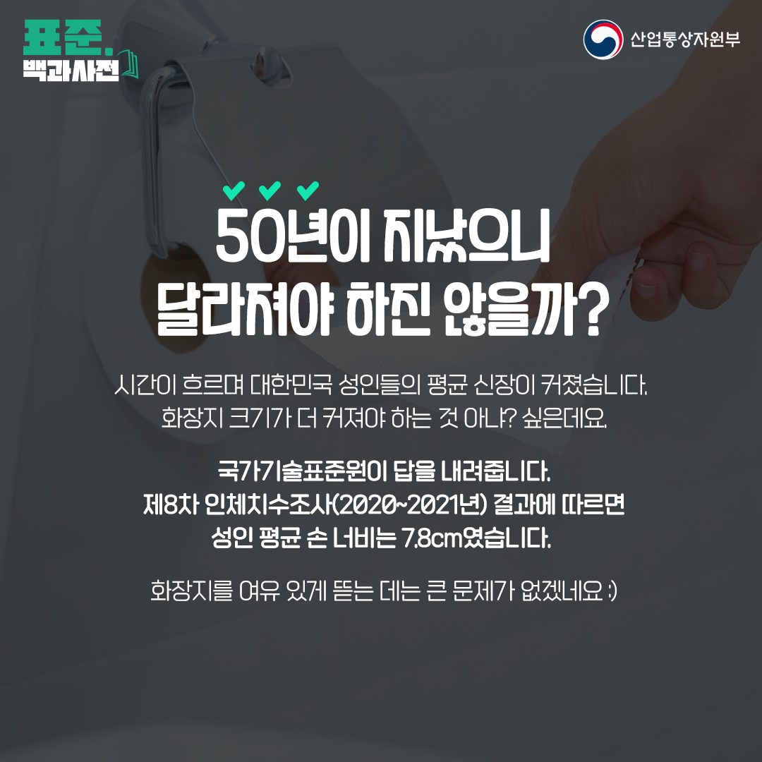 [표준 백과사전] 화장지 한 칸 크기는 어떻게 정해졌지?