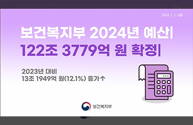 [촘촘한 약자복지] 보건복지부 2024년 예산 알아보기 (2024. 1. 1. 시행)