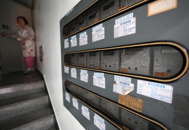 서울의 한 주택가에 설치된 전기 계량기.(ⓒ뉴스1, 무단 전재-재배포 금지)