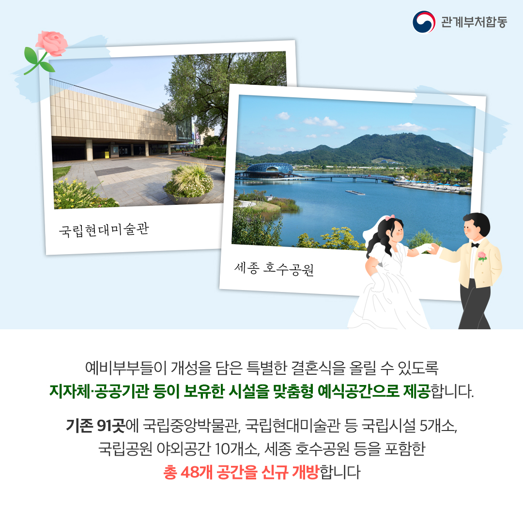 예비부부 주목! 무료 공공 예식장에서 나만의 결혼식 어떠세요?