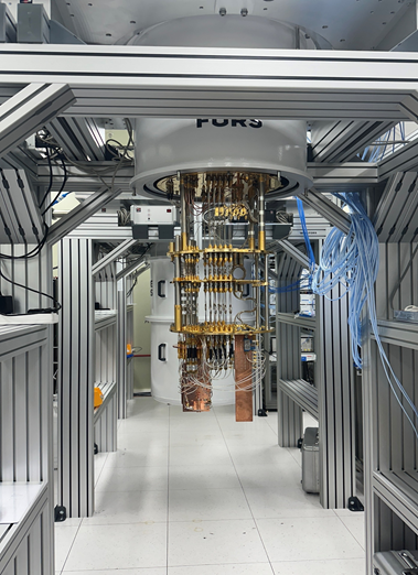 한국표준과학연구원에서 개발된 20큐비트급 초전도 양자컴퓨터.(자료=한국표준과학연구원)