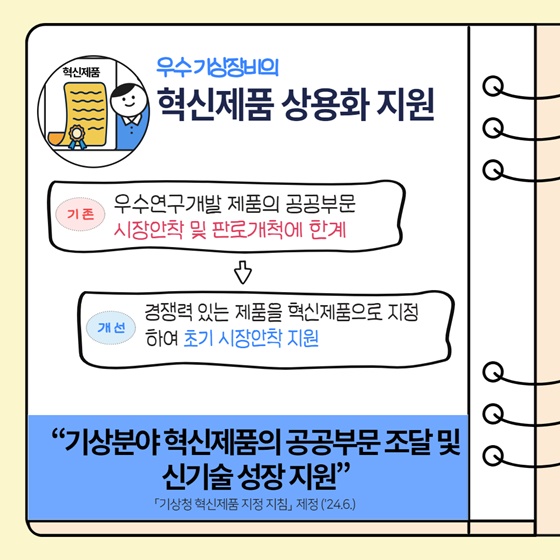 2024년 상반기 기상청 규제혁신 대표사례