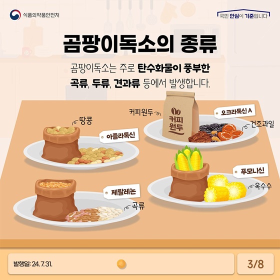 여름철 고온다습한 날씨에 곰팡이독소 주의하세요!