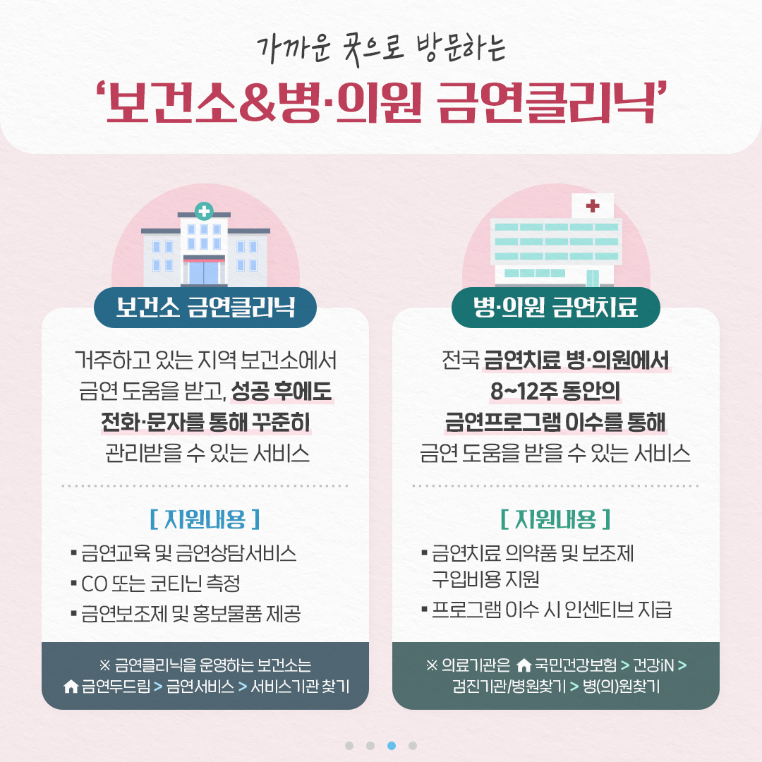 나에게 딱 맞는 ‘국가금연지원서비스’로 금연 성공하세요!