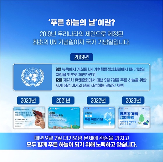 2024년 9월 7일, 제5회 푸른 하늘의 날