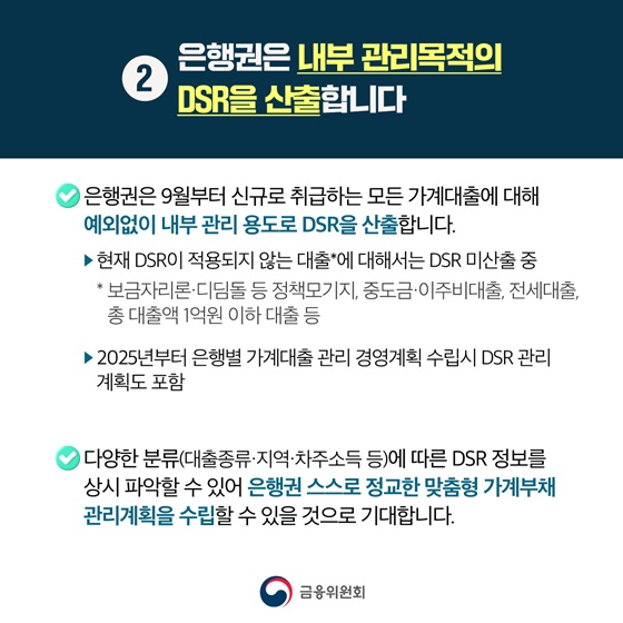 9월 1일부터 2단계 스트레스 DSR 시행