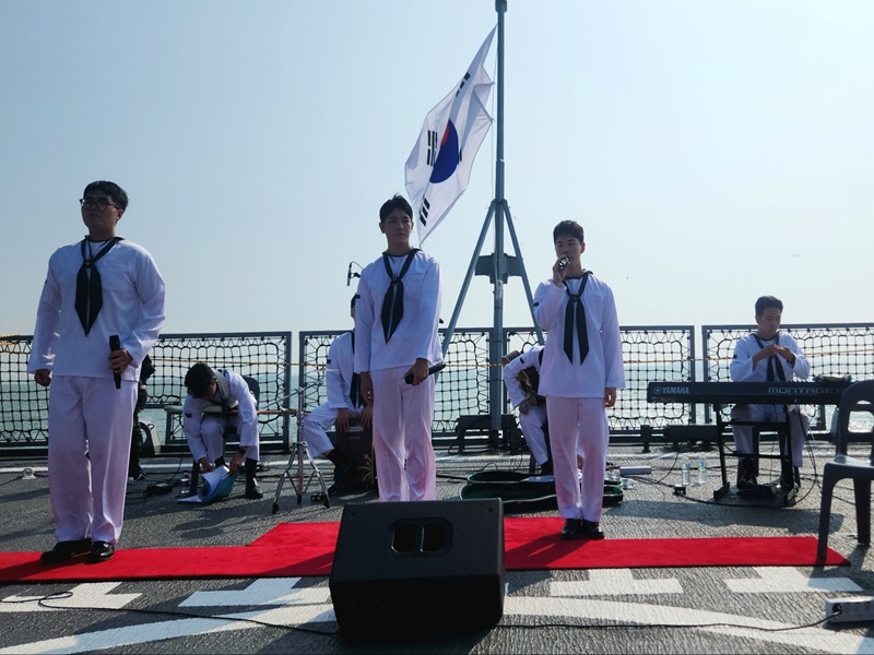 해군 홍보대 밴드 공연 (출처=김윤희)