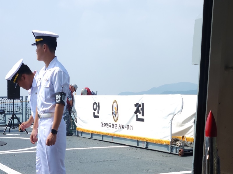 인천함의 웅장함과 해군의 책임감이 교차하다. (출처=김윤희)