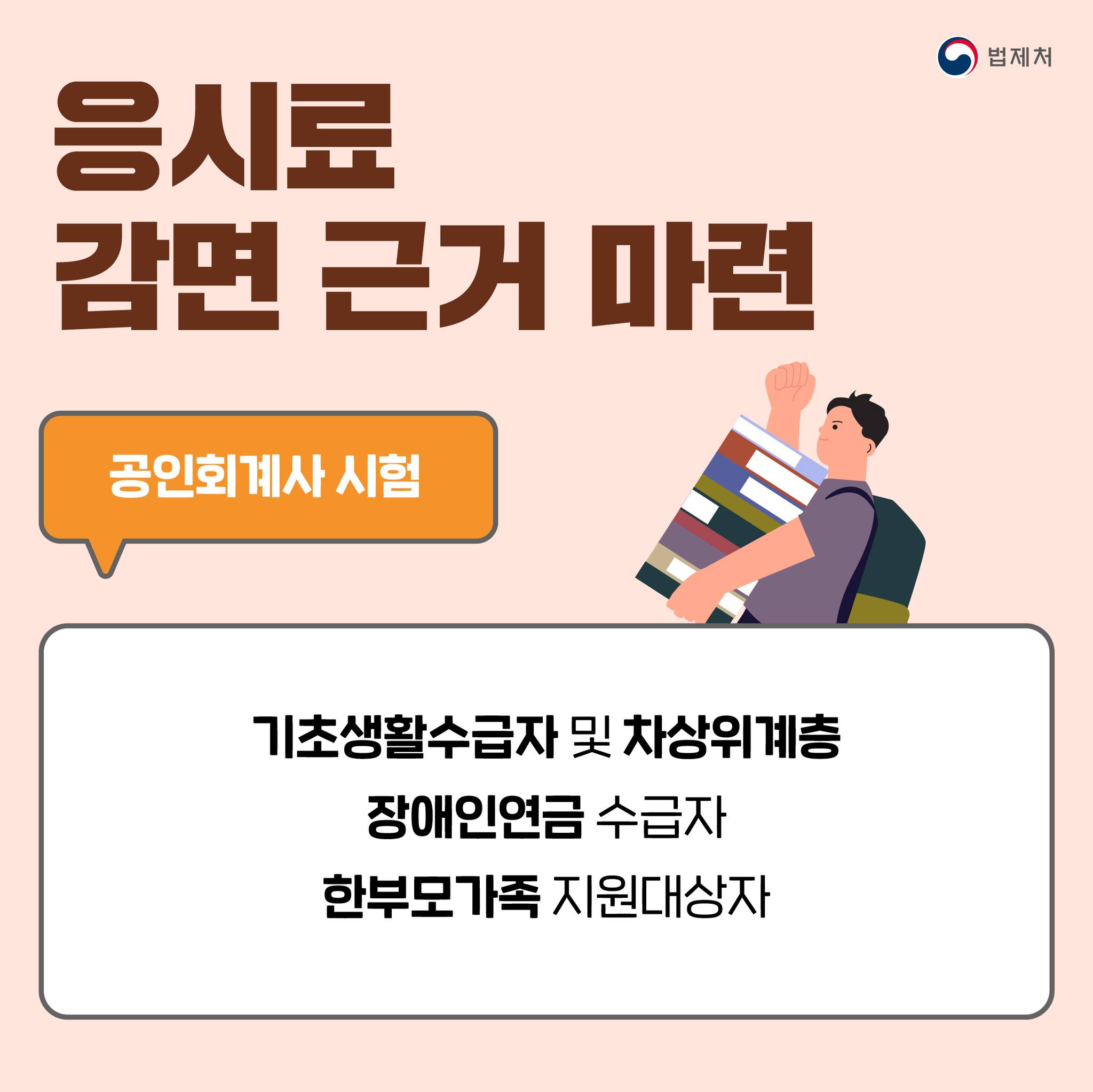 청년·취약계층, 국가자격시험 응시료 부담 완화