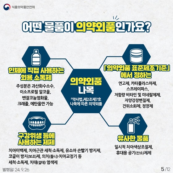 의약외품 허가제도 알아보기