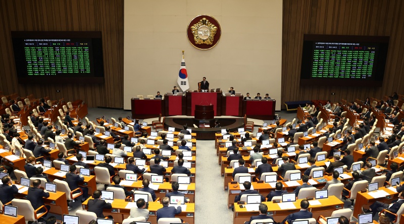 26일 오후 서울 여의도 국회에서 열린 본회의 모습.(ⓒ뉴스1, 무단 전재-재배포 금지)