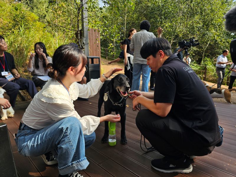 첫 만남 이후 산책로를 따라 걸었다. 왕복 40분 가량의 시간동안 저마다의 방법으로 더욱 깊게 소통하기 시작했다.