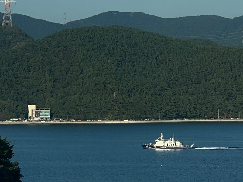 출동임무를 마치고 입항하는 창원해양경찰서 소속 경비정 모습 (박영수 기자 직접촬영)