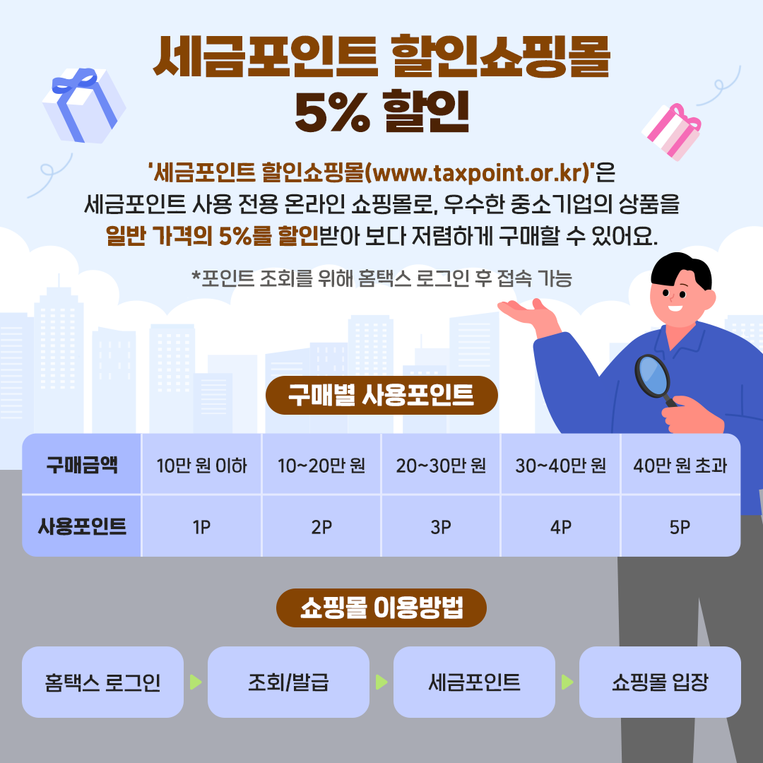 세금내면 포인트를 준다고?